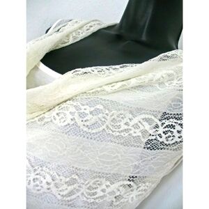 HeartSoul  Flowy White M Top Lacy with attached Cami.